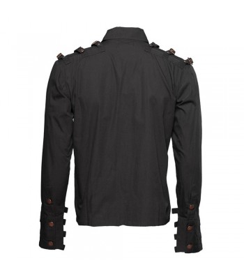 Men Steampunk Buckle Shirt Lots Men Gothic Shirt For Sale 